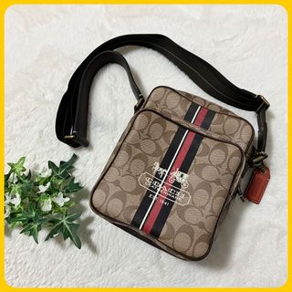 COACH - 未使用級 COACH ショルダー バッグ PVC 革 シグネチャー 馬車 ライン