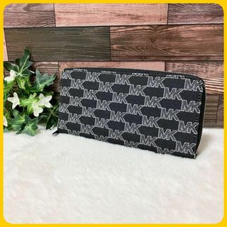 Michael Kors - 新品同様 タグ付 MICHAEL KORS ラウンド 長財布 MK シグネチャー