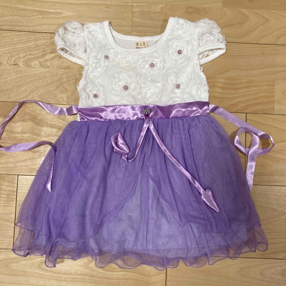 ワンピース　ドレス　90cm〜95cm 100cm 女の子　ベビー服　結婚式 キッズ/ベビー/マタニティのキッズ服女の子用(90cm~)(ドレス/フォーマル)の商品写真