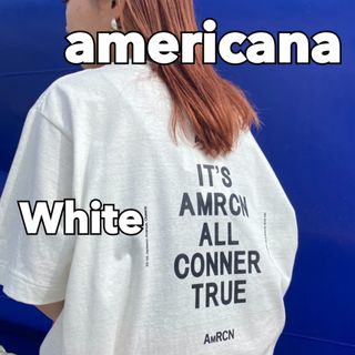 AMERICANA - 大人気！！Americana ロゴTシャツ　アメリカーナ　白