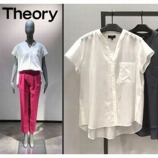 セオリー(theory)のTheory セオリー スキッパーシャツ ブラウス(シャツ/ブラウス(半袖/袖なし))