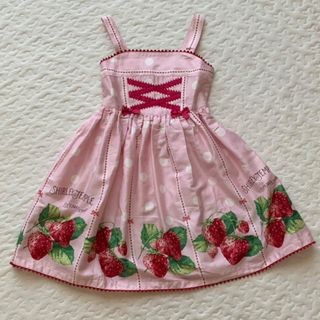 シャーリーテンプル(Shirley Temple)のシャーリーテンプル🌷ジャンパースカート🍓120(ワンピース)