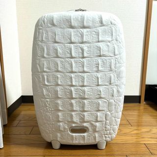 Samsonite✕Alexander McQueen クロコ柄スーツケース 白 Samsonite✕Alexander McQueen クロコ柄スーツケース 白