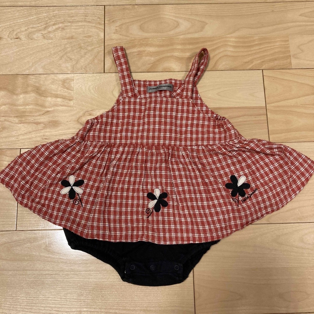 JUNKO KOSHINO(コシノジュンコ)のコシノジュンコ　90cm 女の子　ワンピース　ロンパース　ベビー服　2歳 3歳 キッズ/ベビー/マタニティのキッズ服女の子用(90cm~)(ワンピース)の商品写真