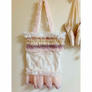 ガニーサックス(GUNNE SAX)のdentelle ハンドメイド　レーストートバッグ　ロリータファッションガーリー(トートバッグ)