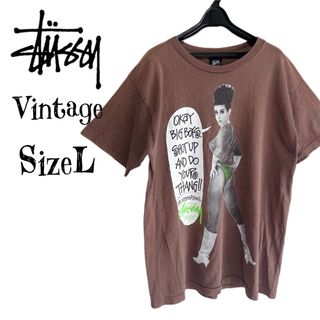 ステューシー(STUSSY)の希少L★OLD STUSSY オールドステューシー セクシーガール Tシャツ(Tシャツ/カットソー(半袖/袖なし))