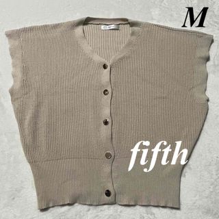 フィフス fifth ♡ ノースリーブ　カーディガン　ベスト　M 即発送　大特価(カーディガン)