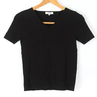 ナチュラルビューティーベーシック(NATURAL BEAUTY BASIC)のナチュラルビューティーベーシック 半袖Ｔシャツ トップス ニット レディース Mサイズ ブラック NATURAL BEAUTY BASIC(Tシャツ(半袖/袖なし))