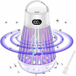 電撃殺虫器 充電式 [2024年夏向け改良] 電撃蚊取り器 殺虫灯