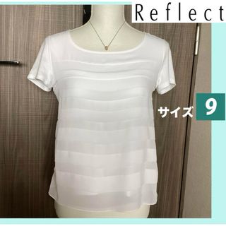 リフレクト(ReFLEcT)のリフレクト Reflect カットソー ラウンドネック 半袖 ティアード M(カットソー(半袖/袖なし))