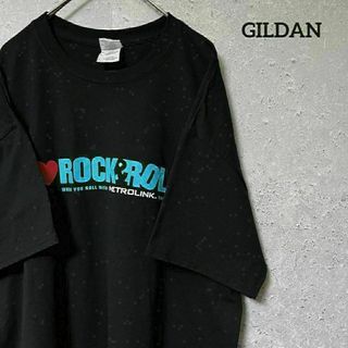 GILDAN ギルダン Tシャツ 半袖 ロックンロール メトロリンク L(Tシャツ/カットソー(半袖/袖なし))