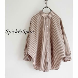 スピックアンドスパン(Spick & Span)のSpick&Span ギャザーパールボタンシャツ(シャツ/ブラウス(長袖/七分))