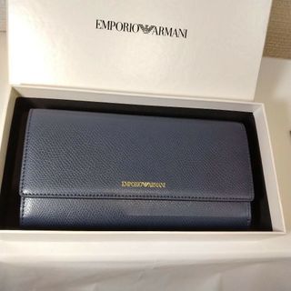 エンポリオアルマーニ(Emporio Armani)のEMPORIO ARMANI エンポリオアルマーニ 長財布 ネイビー(財布)