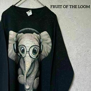 フルーツオブザルーム(FRUIT OF THE LOOM)のFRUIT OF THE LOOM フルーツオブザルーム ロンＴ 長袖 ゾウ M(Tシャツ/カットソー(七分/長袖))