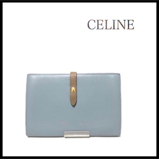 celine - 【美品】CELINE セリーヌ　ストラップウォレット　ラージ　二つ折り財布