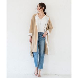 ラウンジドレス(Loungedress)の★美品★Loungedress ラウンジドレス バイカラーリラックスコート(その他)