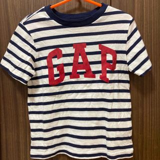 ベビーギャップ(babyGAP)のGAP Tシャツ　半袖　ボーダー　ロゴ　4y 100 105 baby gap(Tシャツ/カットソー)