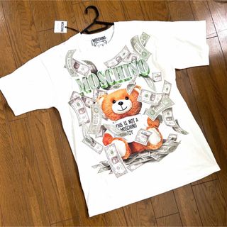 MOSCHINO Tシャツ ホワイト　M