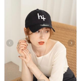 ニューエラー(NEW ERA)のhinari × NEW ERA コラボ キャップ　ネイビー(キャップ)