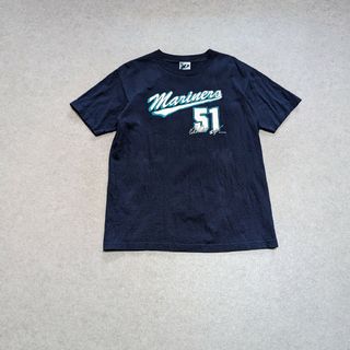 Majestic - 00's Seattle Mariners MLB Ichiro T-Shirt