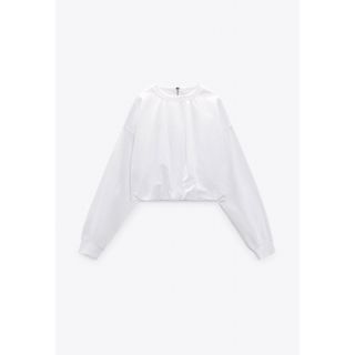 ザラ(ZARA)の【ZARA/ザラ】コントラスト リブトップス M(シャツ/ブラウス(長袖/七分))