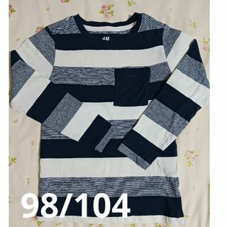 エイチアンドエム(H&M)のH&M　カットソー　長袖　Ｔシャツ　キッズ　3-4(Tシャツ/カットソー)