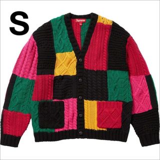 シュプリーム(Supreme)のsupreme Patchwork Cable Knit Cardigan(カーディガン)