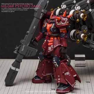 MG 1/100 高機動型ザク“サイコ・ザク” 専用水転写式デカール4枚セット