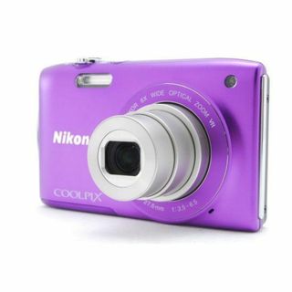 ニコン(Nikon)のスマホ転送OK！ ニコン COOLPIX S3300 ラベンダーパープル(コンパクトデジタルカメラ)