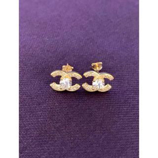 ピアス ダイヤ　ゴールド　C (ピアス)