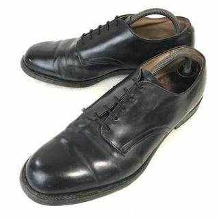 試着交換OK★D.J. Leavenworth★5アイレット /70s★U.S.NAVY サービスシューズ/Service Shoes/【9.5W/27.5】レザーソール/フェルトタン/オックスフォード/Vintage◆cH-187 #BUZZBERG(ドレス/ビジネス)