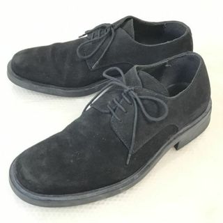 KENZO - 90s?フランス製★ケンゾー/KENZO★本革スエード/プレーントゥ【41/25.5-26.0/黒/BLACK】ビジネス/Vintage/dress shoes◆bi-86 #BUZZBERG