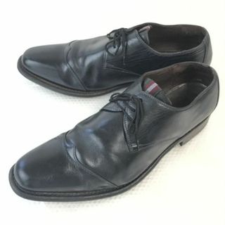 オランダ王室御用達★floris Van Bommel/ヴァンボメル★本革キャップトゥシューズ【7H/25.5-26.0/黒/BLACK】ビジネス/dress shoes◆bi-162 #BUZZBERG(ドレス/ビジネス)