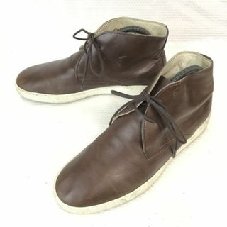 日本製★PREMIUM ROOS/Kanga ROOS/カンガルーズ★本革/チャッカ/ショートブーツ【40/25.0/茶/BROWN】limited to Japan/Shoes◆bWB101-1 #BUZZBERG(ブーツ)