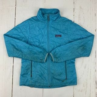 パタゴニア★中綿入りブルゾン/ジャケット【レディース/XS/水色】フルジップ/ポリエステル/patagonia◆BA64 #BUZZBERG(ブルゾン)