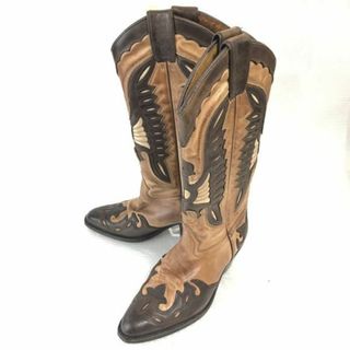 スペイン製★JOE SANCHEZ/ジョーサンチェス★職人ハンドメイド/ペコスブーツ【35/22.0-22.5/茶/brown】ウエスタン/cowboy boots◆cWB101-4 #BUZZBERG(ブーツ)