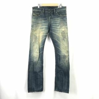 イタリア製★ディーゼル/DIESEL SAFADO★ヴィンテージ加工/デニムパンツ【W30L32/股下86cm/ケミカル】ジーンズ/Pants/Trousers◆cBH361 #BUZZBERG(デニム/ジーンズ)