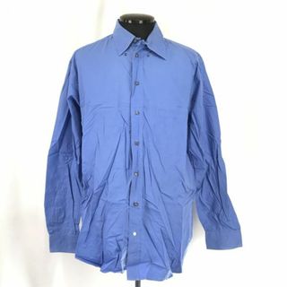 ジョルジオアルマーニ(Giorgio Armani)のGIORGIO ARMANI le COLLEZIONI ★長袖シャツ【Mens size -L/41/16/青/blue】Tops/Shirts◆senBH144 #BUZZBERG(シャツ)