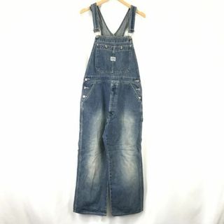 日本製/ビッグジョン/BIG JOHN★デニムオーバーオール【メンズM/ウエスト72-80cm/股下78cm】ペインター/サロペット/ジャンプスーツ◆cBH576 #BUZZBERG(サロペット/オーバーオール)