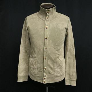 日本製★オゾンロックス/OZONE ROCKS★オーガニックコットン/ハイネックブルゾン【メンズS/カーキ系/タイダイ柄】jacket/Jumper◆cBH531 #BUZZBERG(ブルゾン)