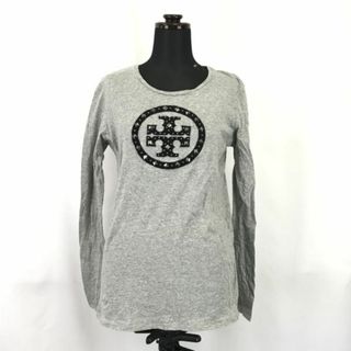 TORY BURCH★長袖Tシャツ/脇パッド入り/ロンT【Womens size -S/グレー/Gray】Tops/Shirts◆senBH224 #BUZZBERG(Tシャツ(長袖/七分))