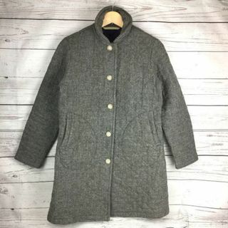 Traditional Weatherwear★キルティングコート【レディースS/グレー】ステンカラー/ウールコート/トラディショナルウェザーウェア◆L02 #BUZZBERG(ロングコート)