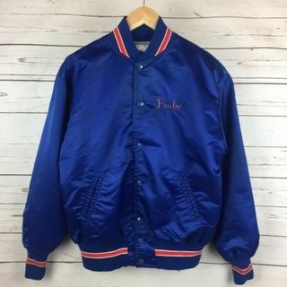 80s-90sビンテージ★ALADEN★スタジアムジャンパー【44/Mens size M-L/青】サンライザーズ/ブルゾン/Vintage/jacket/jumper/訳特価◆P19-02 #BUZZBERG(ブルゾン)