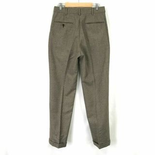 ジェイプレス/J.PRESS★テーパードパンツ/ツータック/スラックス【メンズYA4/股下80cm/茶/brown】千鳥格子/Pants/Trouser◆pBH544 #BUZZBERG(その他)