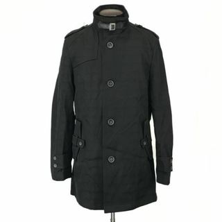 パーフェクトスーツファクトリー/perfect suit★スタンドカラーコート【メンズLL/黒/black】Coat/Jacket/Jumper◆mBH451 #BUZZBERG(その他)