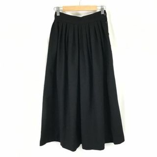 フランス製★ギラロッシュ/GUY LAROCHE★フレアスカート/ロング丈/タック【F34/GB6/黒/black】Skirts◆cBH607 #BUZZBERG(ロングスカート)