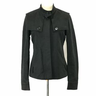 ¥6990/タグ付新古品★ユニクロ/UNIQLO★ツイルピーチブルゾン/ショートコート【レディースM/黒/black】Jaket/Jumper◆cBH587 #BUZZBERG(ピーコート)