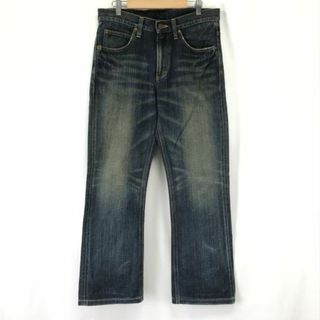 リー/Lee RIDERS★49001/ヴィンテージUSED加工/ブーツカットデニムパンツ【メンズ30/股下75cm/blue】エドウィン製/Pants/Trouser◆cBH575 #BUZZBERG(デニム/ジーンズ)