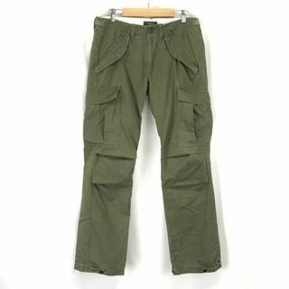 オーバーウェルム/overwhelm★多ポケット/ミリタリーカーゴパンツ【メンズM/股下81cm/カーキ/khaki】Pants/Trouser◆cBH540 #BUZZBERG(ワークパンツ/カーゴパンツ)