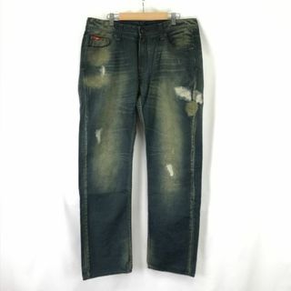 リー クーパー/Lee Cooper★ダメージ加工/ルーズフィット/デニムパンツ【メンズｗ36-L32/股下81cm/blue】JEANS/Pants/Trouser◆cBH566 #BUZZBERG(デニム/ジーンズ)